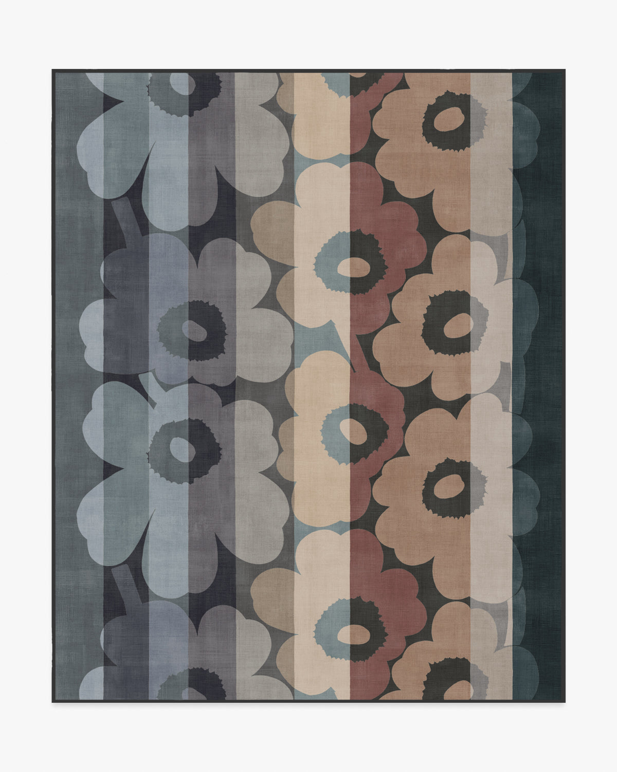 Unikko — Halı, Gri, AREA, beyaz zemin, 8x10