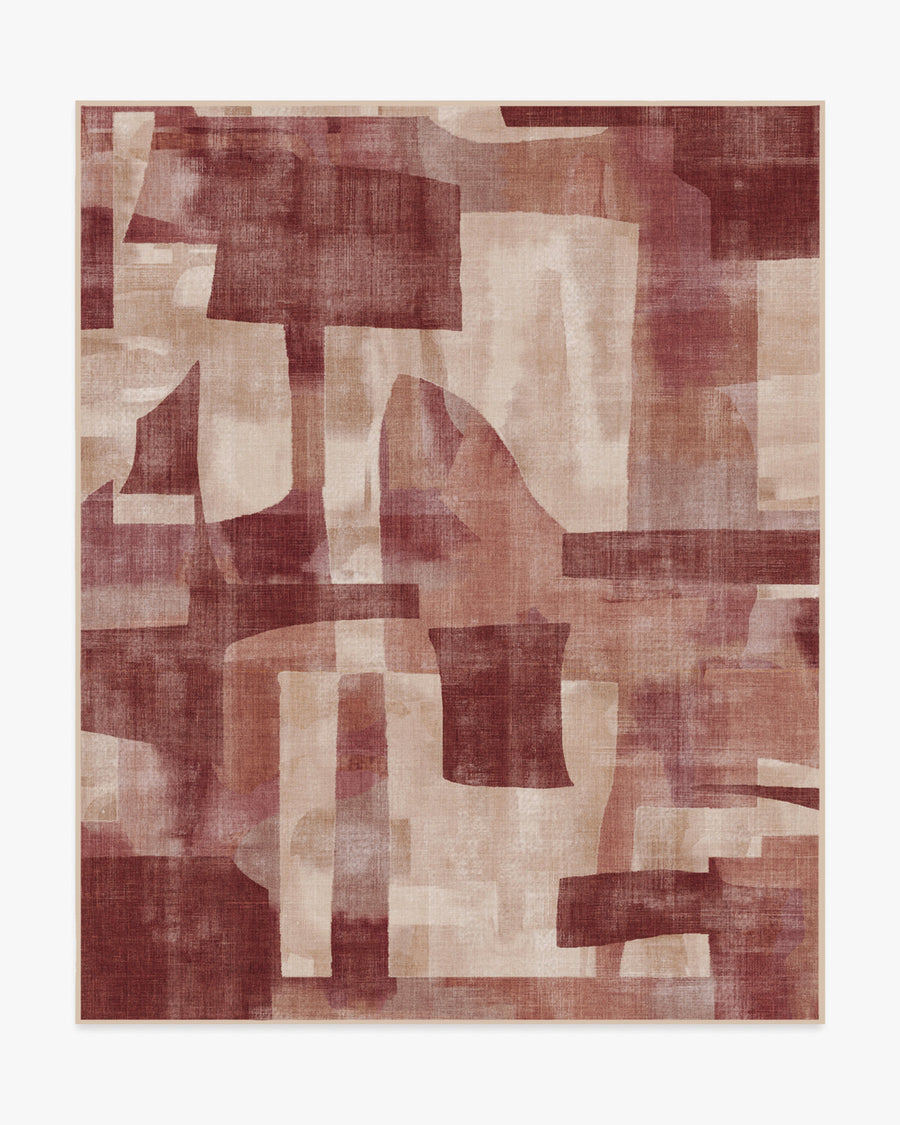 Kasbah — Halı, Kırmızı, AREA, beyaz zemin, 8x10