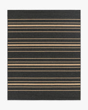 Arden Stripe Black Natural Performance Weave — Halı, Siyah, AREA, beyaz zemin, 8x10