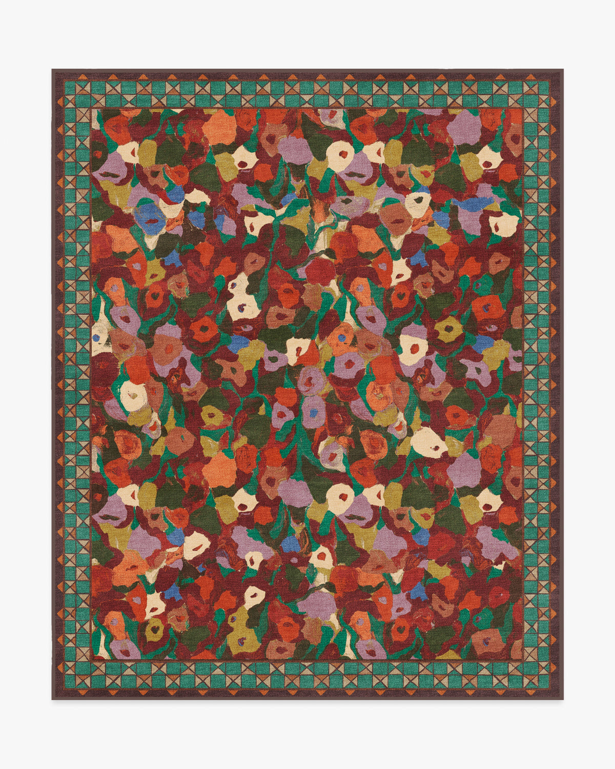 Vera — Halı, Pas Çok Renkli, AREA, beyaz zemin, 8x10