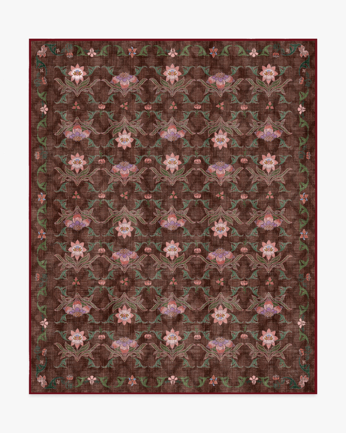 Avni — Halı, Kahverengi Çok Renkli, AREA, beyaz zemin, 8x10