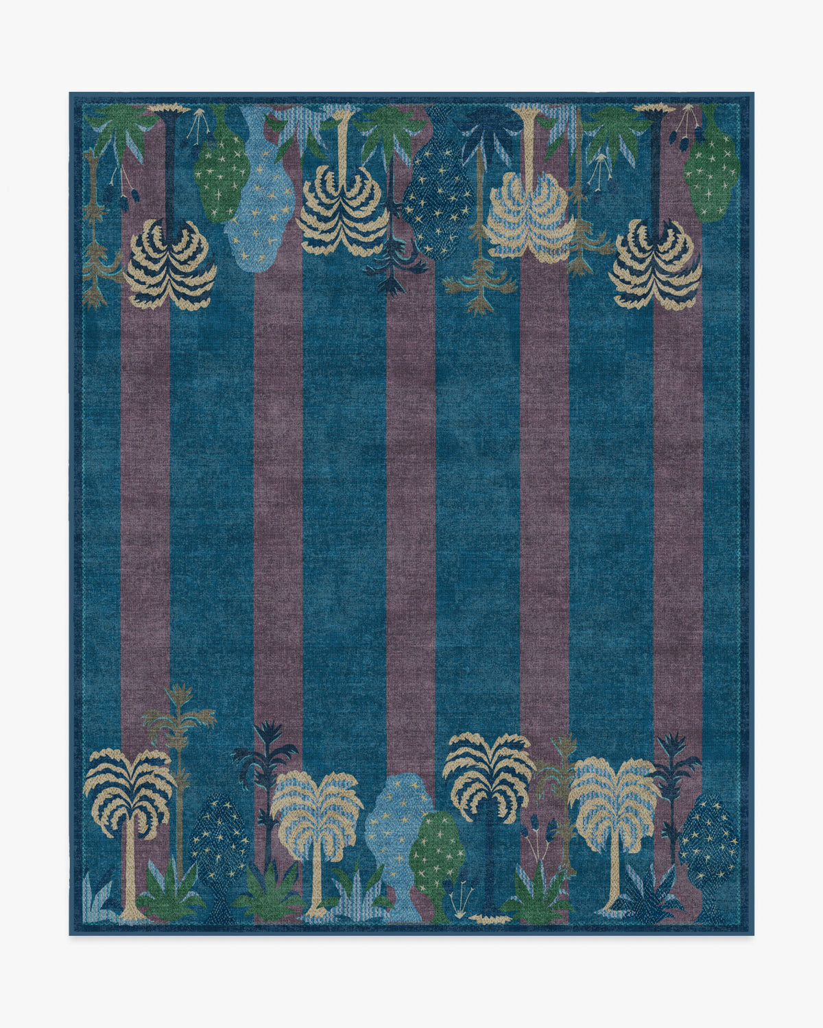 Palmistry Pinstripe — Halı, Mavi, AREA, beyaz zemin, 8x10