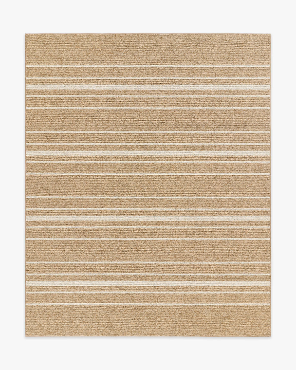 Arden Stripe Natural Bleached Performance Weave — Halı, Bej, AREA, beyaz zemin, 8x10