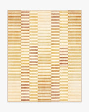 Shadow Stripe — Halı, Altın, AREA, beyaz zemin, 8x10