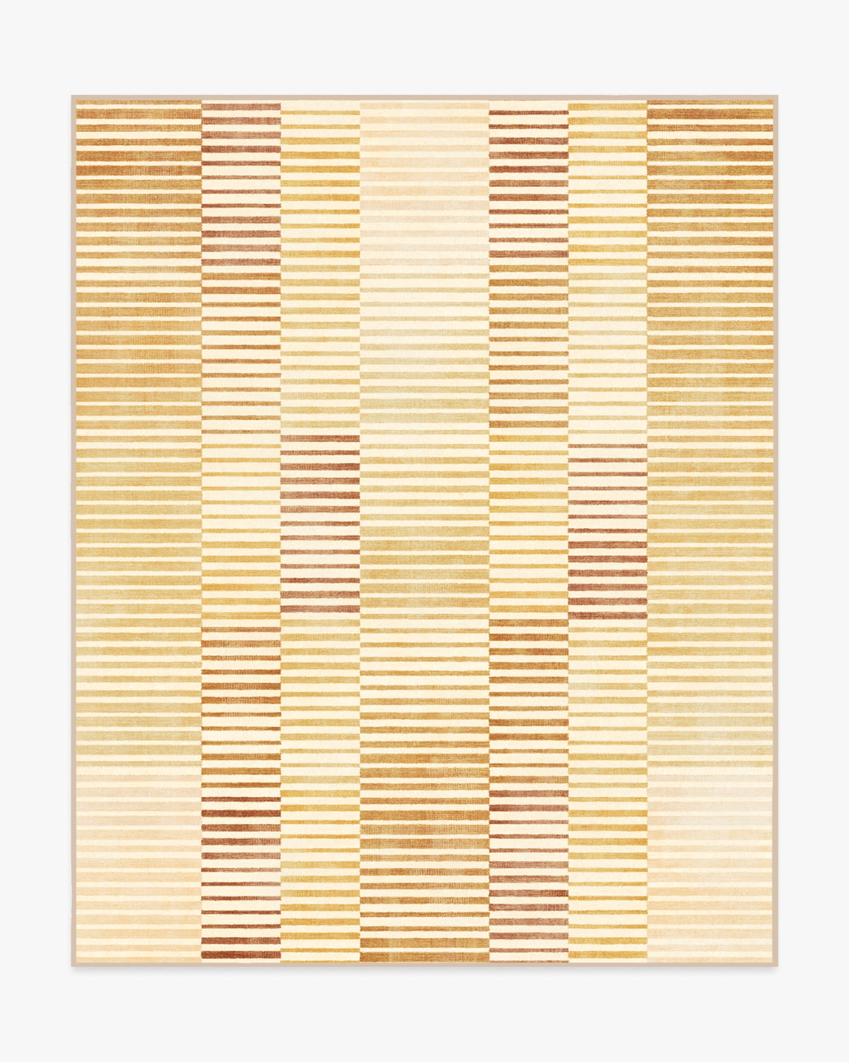 Shadow Stripe — Halı, Altın, AREA, beyaz zemin, 8x10