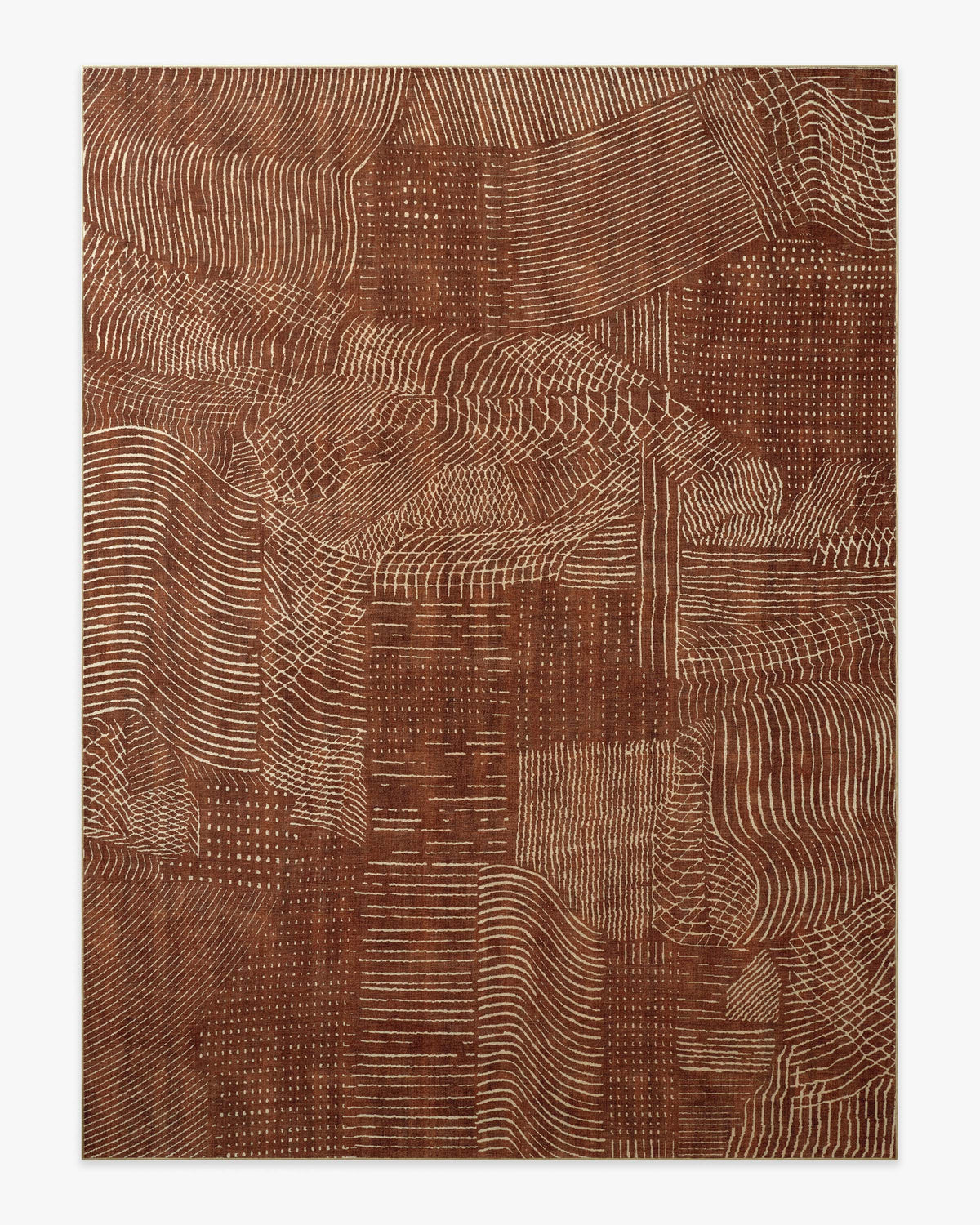 Ferra — Halı, Bakır, AREA, beyaz zemin, 9x12
