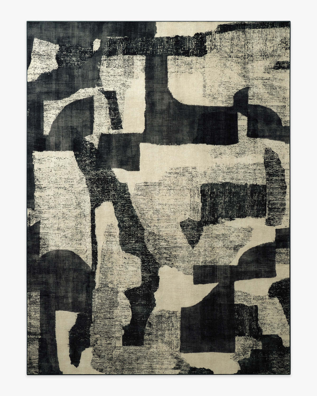 Riven — Halı, Antrasit Krem, AREA, beyaz zemin, 9x12