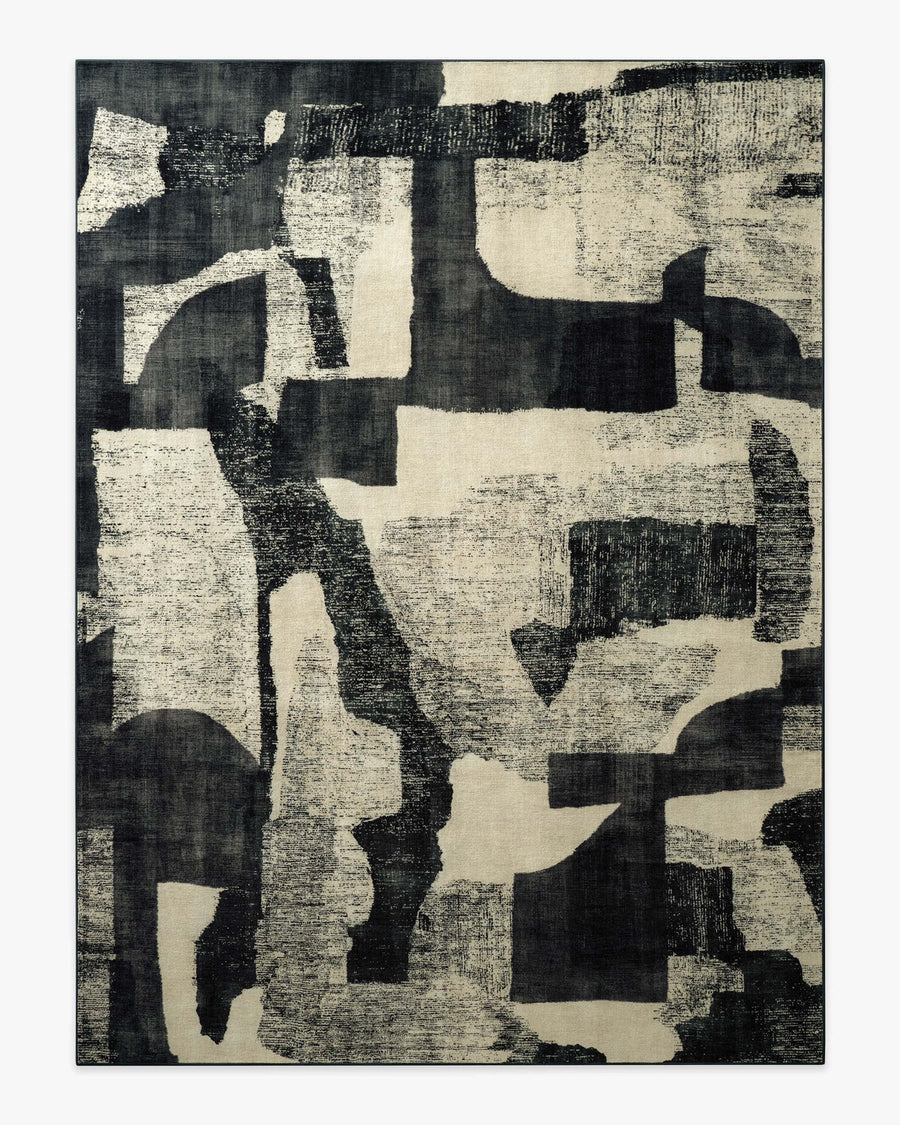 Riven — Halı, Antrasit Krem, AREA, beyaz zemin, 9x12
