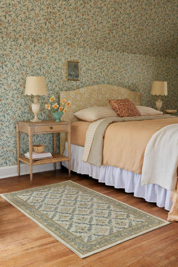 Morris And Co Bellflowers — Halı, Fildişi Altın, AREA, yaşam alanı, 3x5