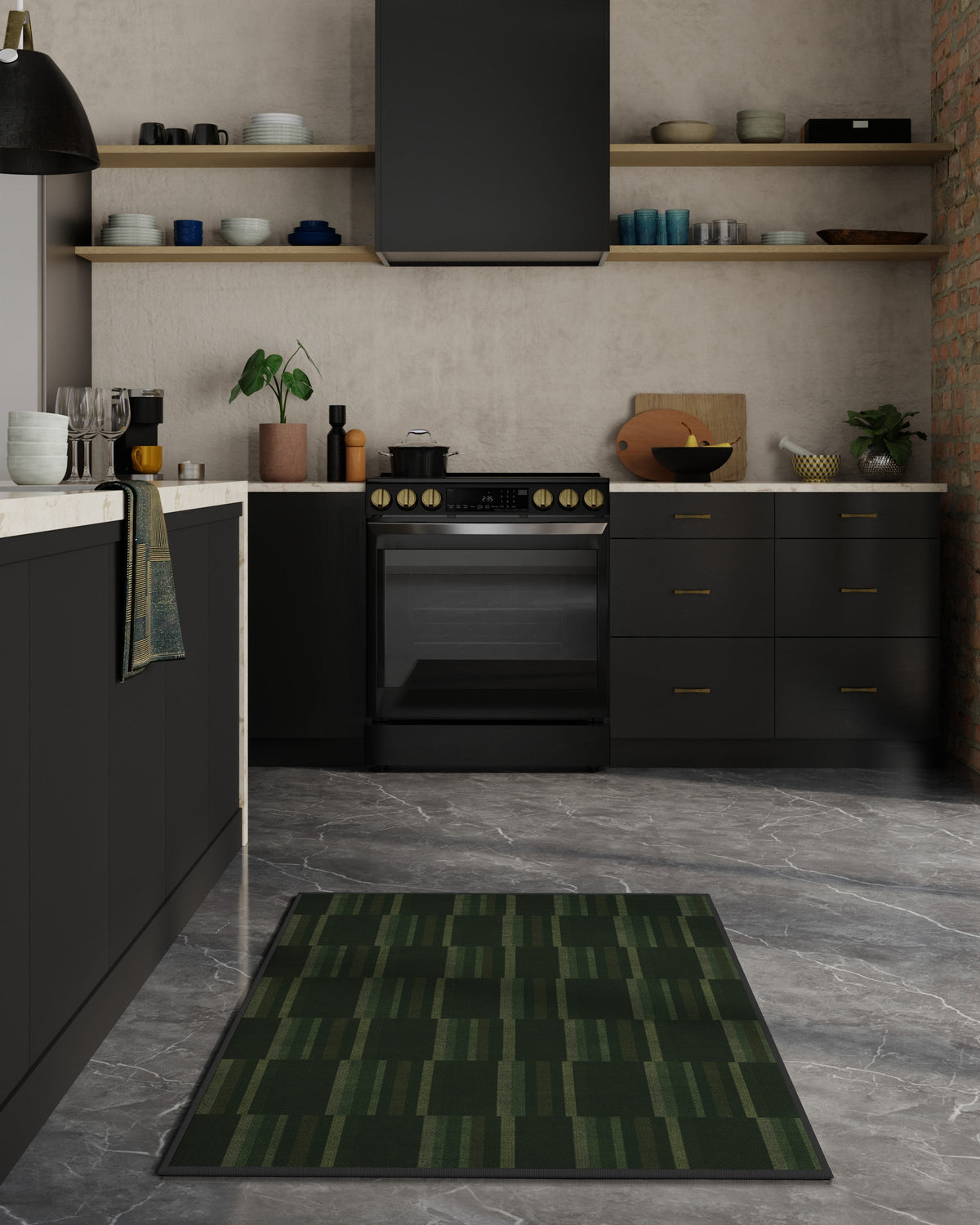 London — Halı, Zeytin Yeşili, AREA, yaşam alanı, 3x5