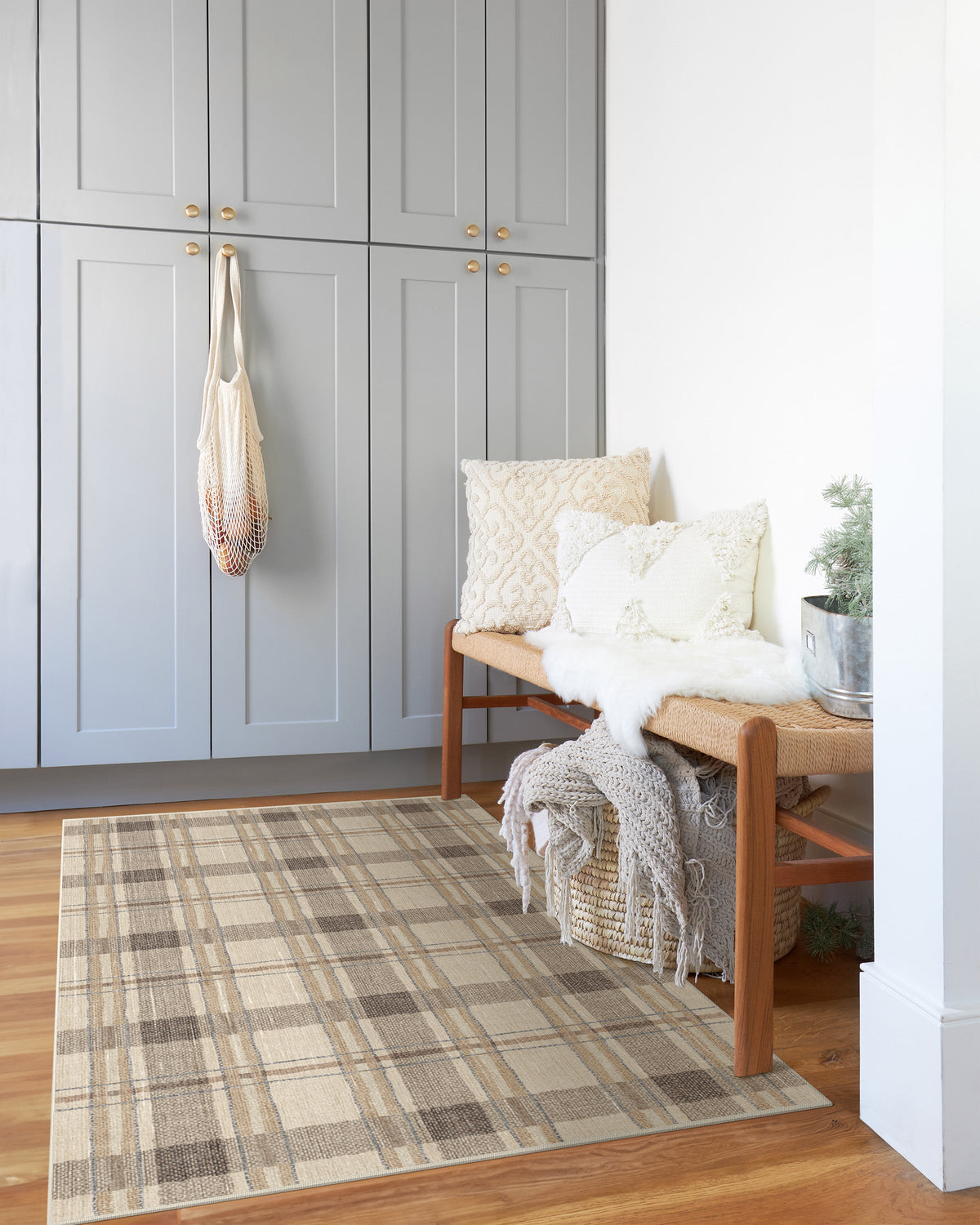 Piper Plaid — Halı, Nötr, AREA, yaşam alanı, 3x5
