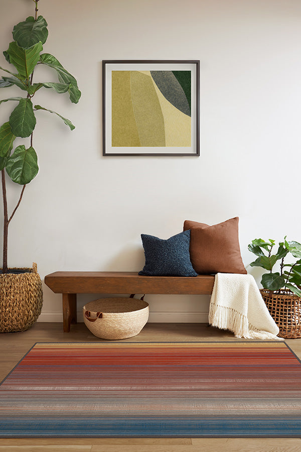 Linear Striped — Halı, Multi, AREA, yaşam alanı, 3x5