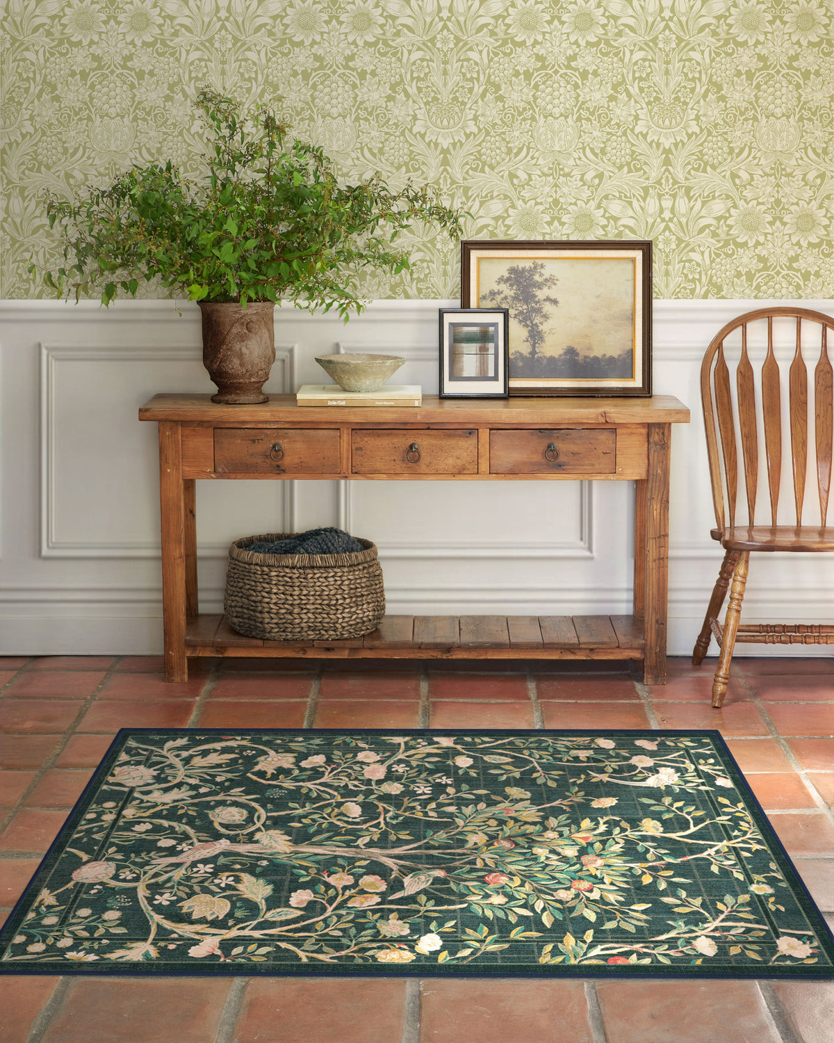 Morris And Co Melsetter — Halı, Turkuaz Yeşil, AREA, yaşam alanı, 3x5