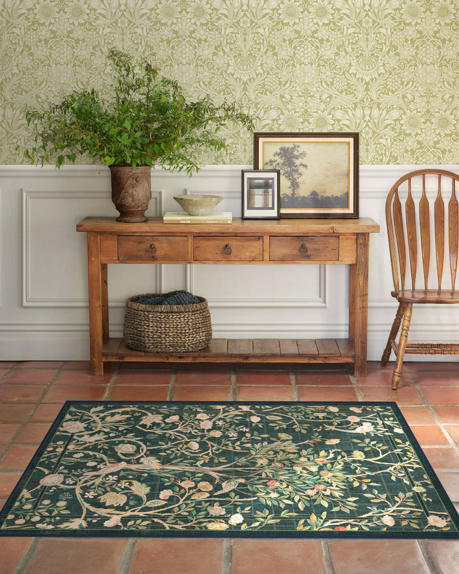Morris And Co Melsetter — Halı, Turkuaz Yeşil, AREA, yaşam alanı, 3x5