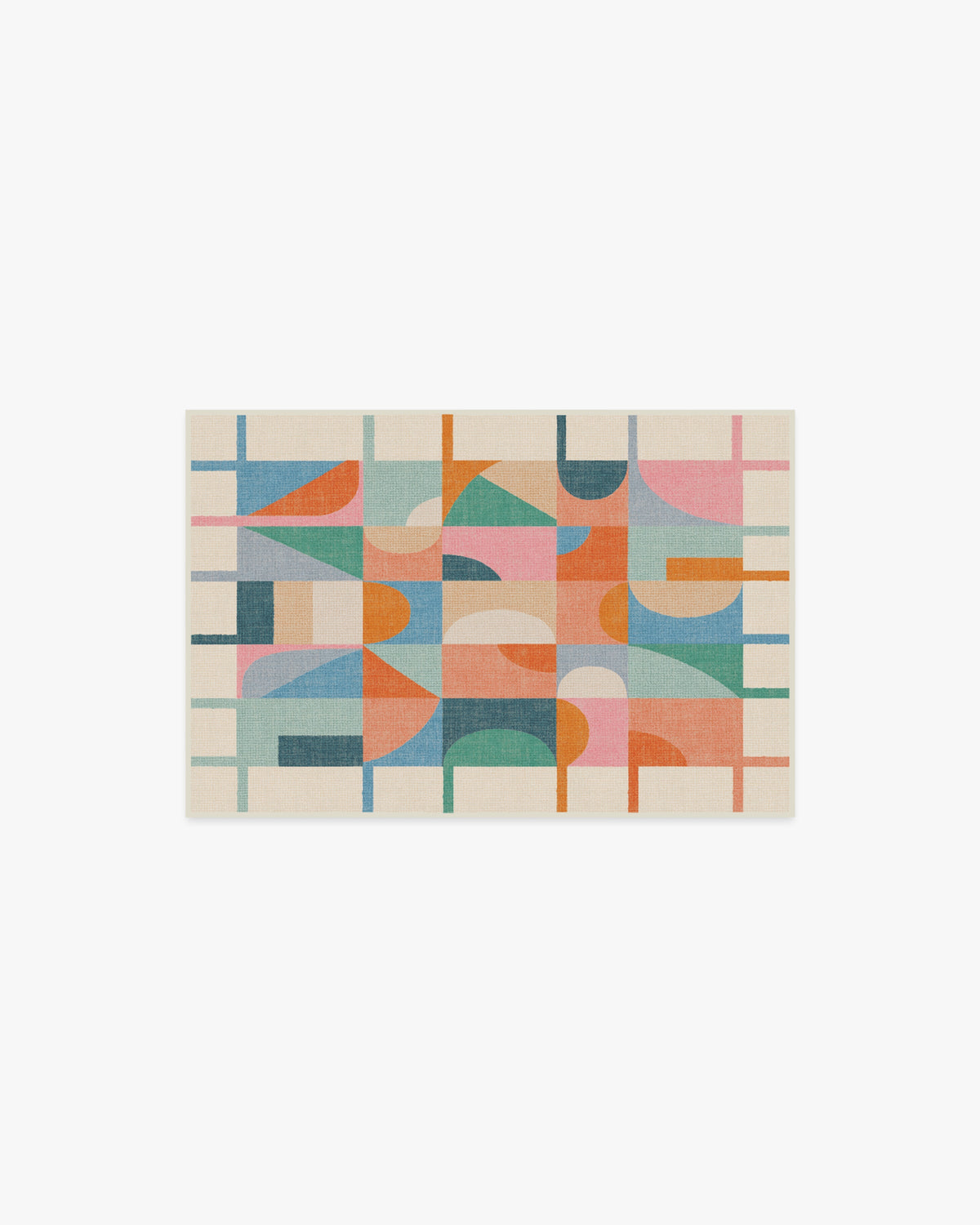 Jennie — Halı, Çok Renkli, AREA, beyaz zemin, 2x3
