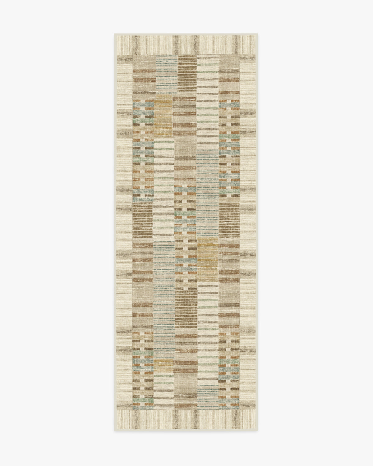 Selene — Halı, Nötr Çok Renkli, RUNNER, beyaz zemin, 2x7