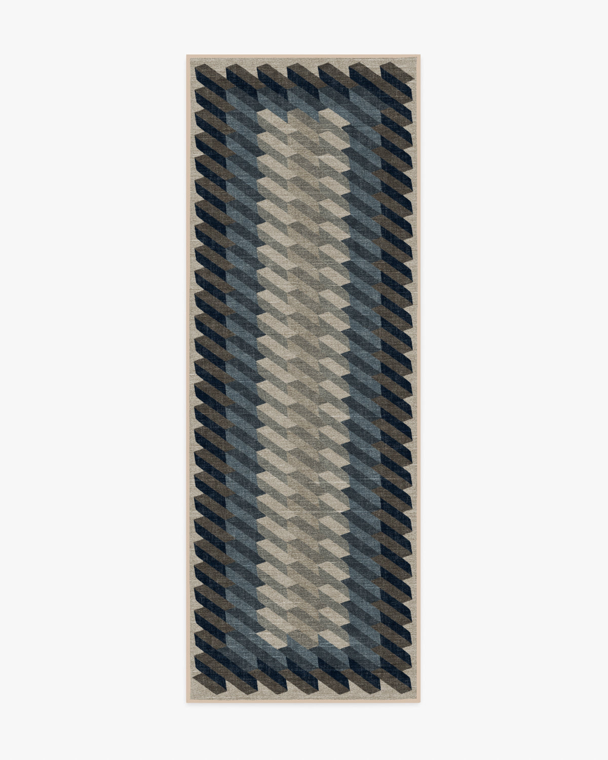 Echo — Halı, Antrasit, RUNNER, beyaz zemin, 2x7