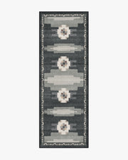 Annika — Halı, Antrasit, RUNNER, beyaz zemin, 2x7