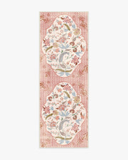 Rosalee — Halı, Kırmızı Çok Renkli, RUNNER, beyaz zemin, 2x7