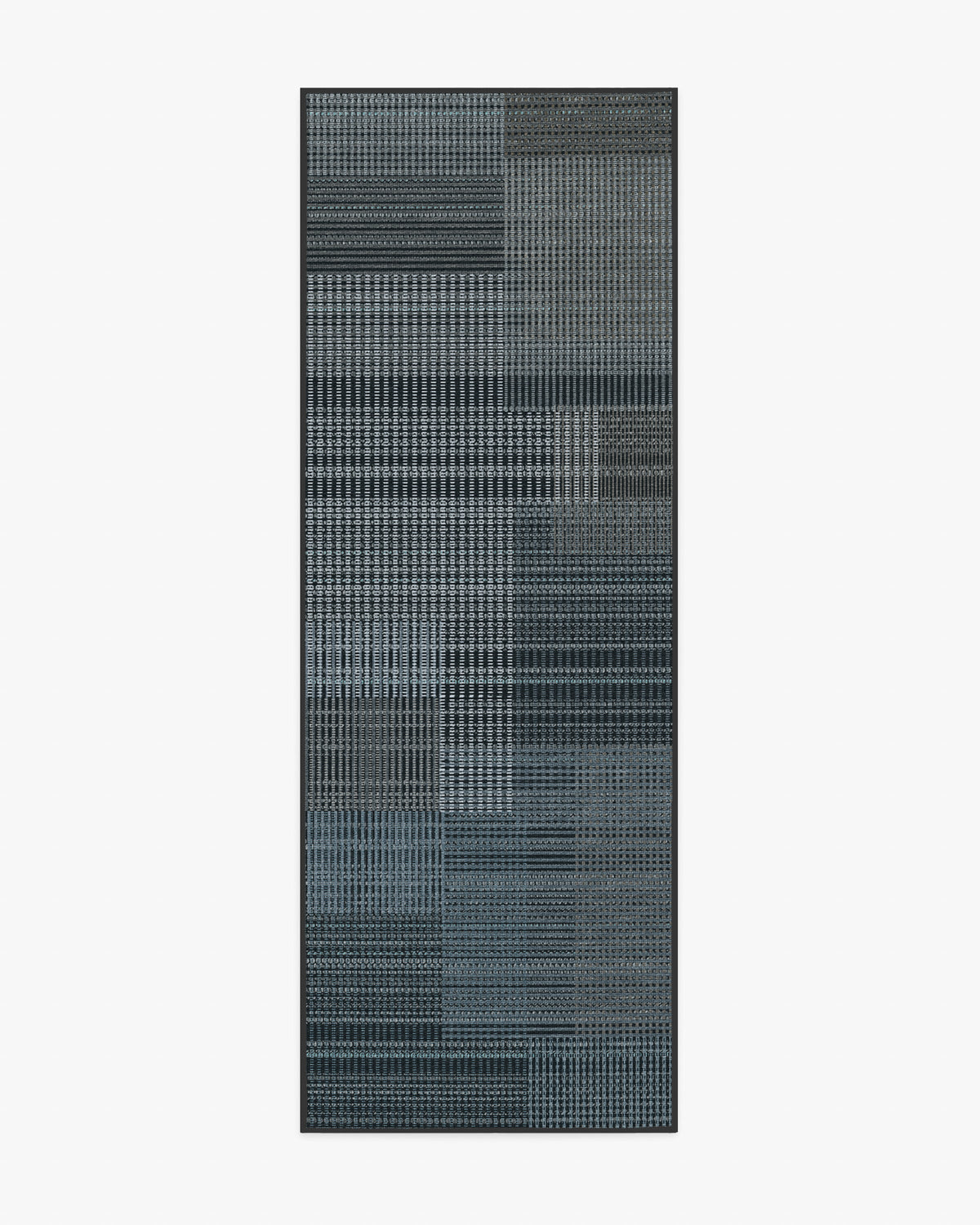 Eira — Halı, Antrasit, RUNNER, beyaz zemin, 2x7