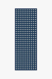 Adde — Halı, Lacivert, RUNNER, beyaz zemin, 2x7