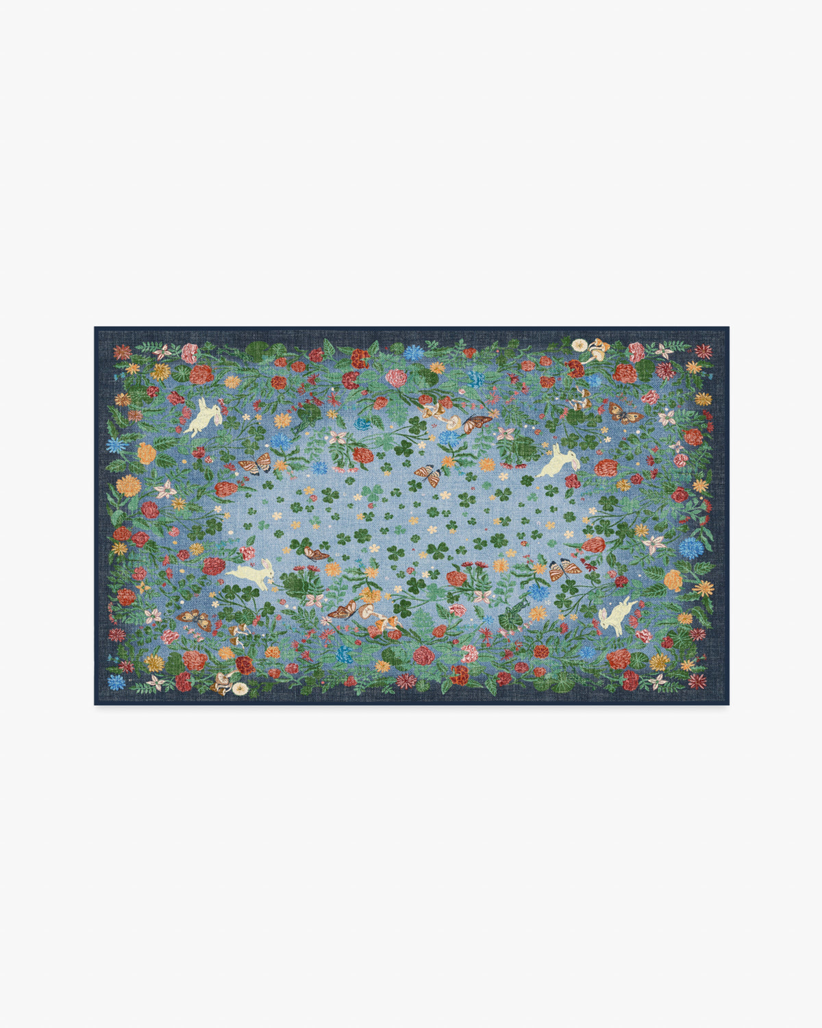 Lily Pad — Halı, Gece Çok Renkli, AREA, beyaz zemin, 3x5