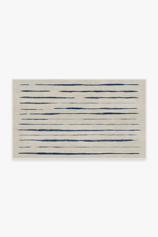 Talas Stripe — Halı, Çivit, AREA, beyaz zemin, 3x5