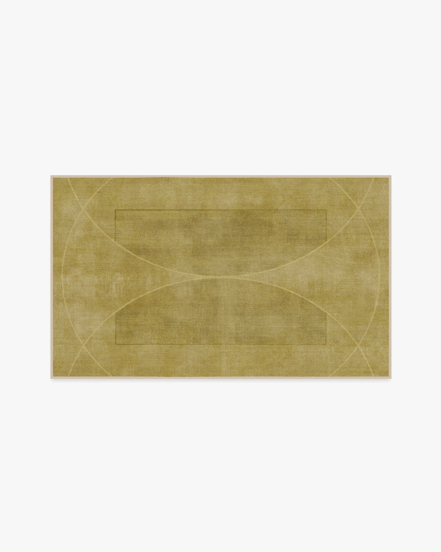 Ayla — Halı, Altın, AREA, beyaz zemin, 3x5