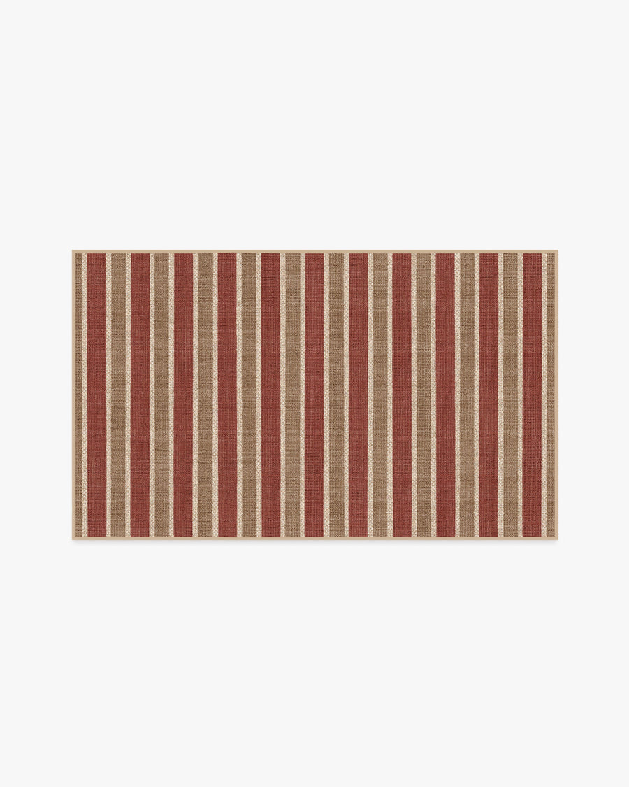 Wells — Halı, Kırmızı ve Doğal, AREA, beyaz zemin, 3x5