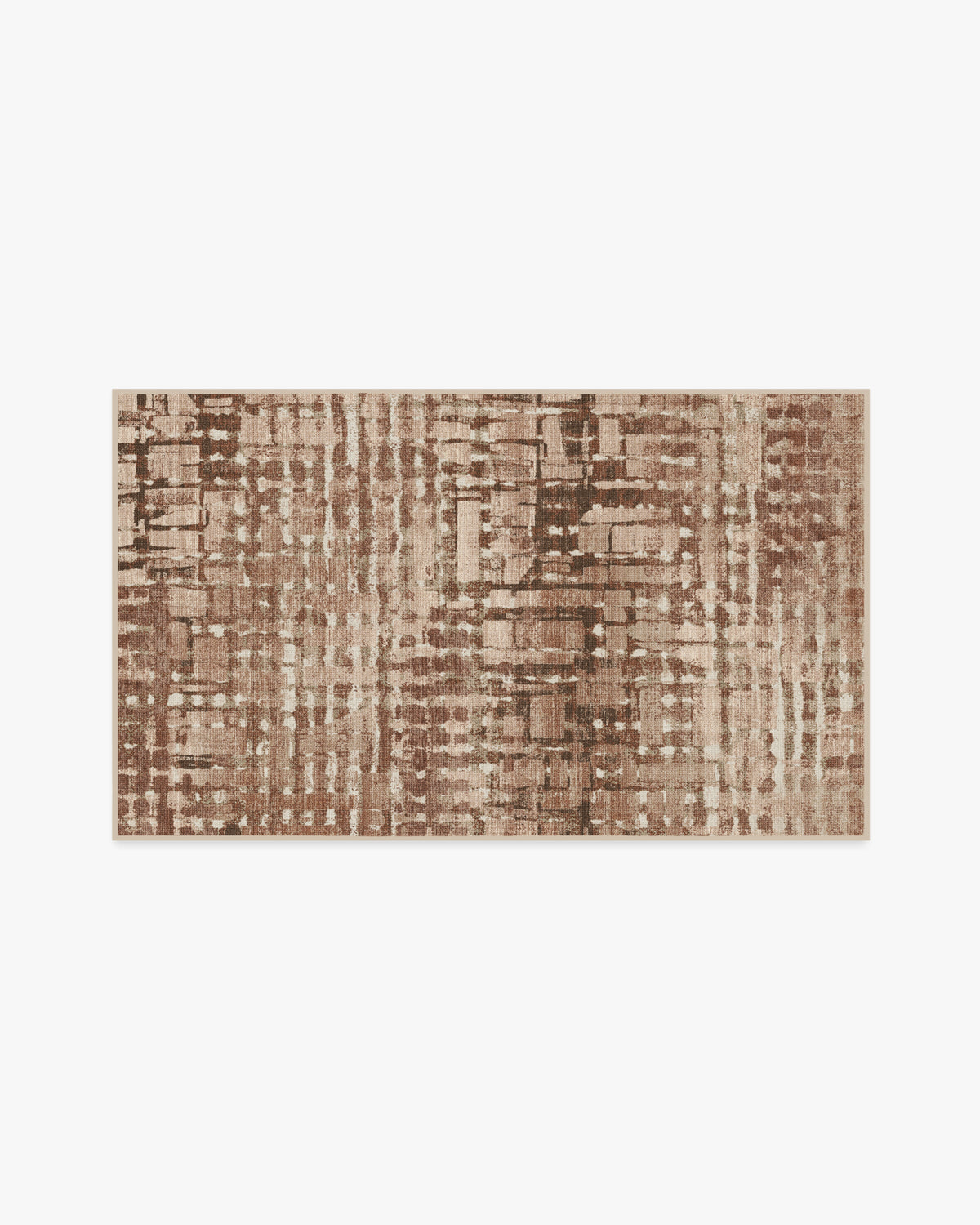 Brooklyn — Halı, Bakır Kil, AREA, beyaz zemin, 3x5