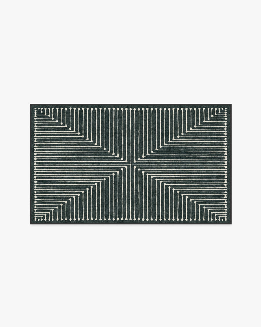 Inkdrop — Halı, Antrasit, AREA, beyaz zemin, 3x5