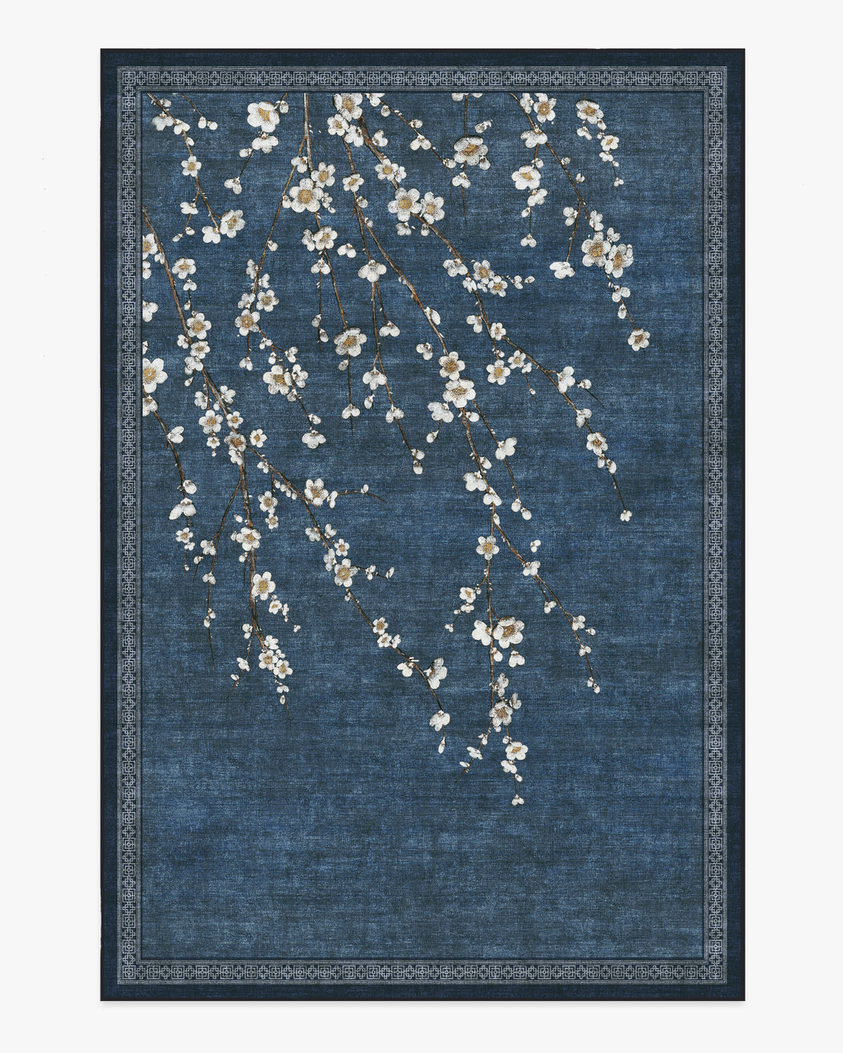 Sakura — Halı, Çivit, AREA, beyaz zemin, 6x9