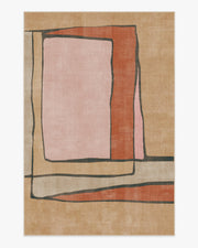 Ari — Halı, Doğal Çok Renkli, AREA, beyaz zemin, 6x9