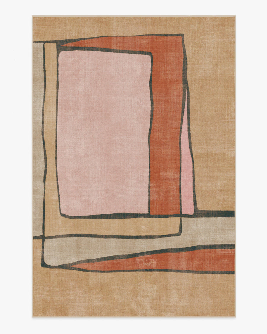 Ari — Halı, Doğal Çok Renkli, AREA, beyaz zemin, 6x9