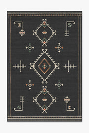 Damali — Halı, Siyah Çok Renkli, AREA, beyaz zemin, 6x9