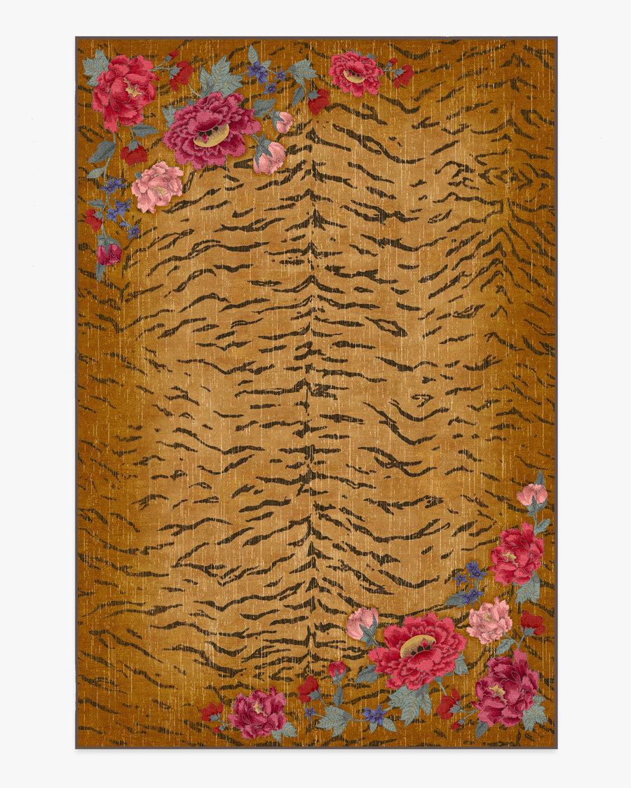 Bengal Bloom — Halı, Çok Renkli, AREA, beyaz zemin, 6x9