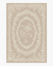 Bashful Bunny Toile — Halı, Doğal, AREA, beyaz zemin, 6x9