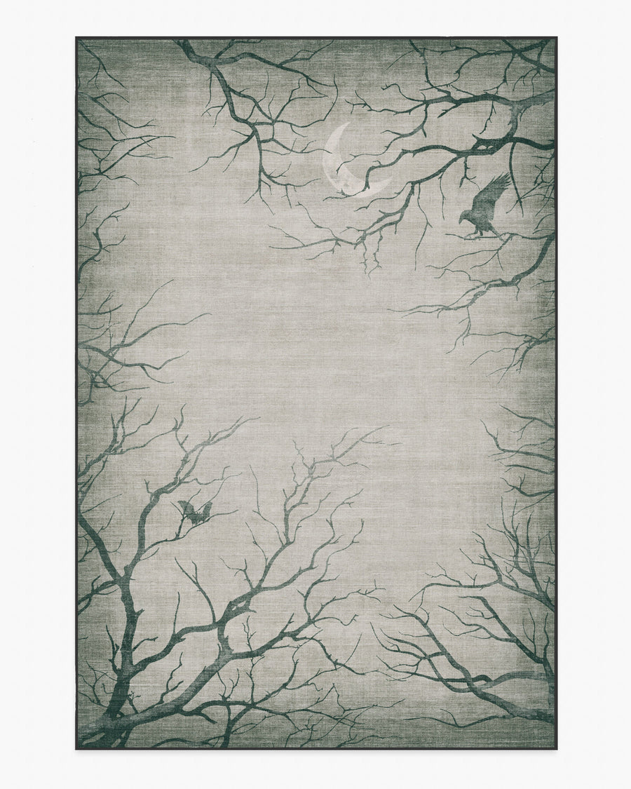 Moonshadows — Halı, Gri, AREA, beyaz zemin, 6x9