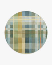Margot Plaid — Halı, Mavi, ROUND, beyaz zemin, 8R