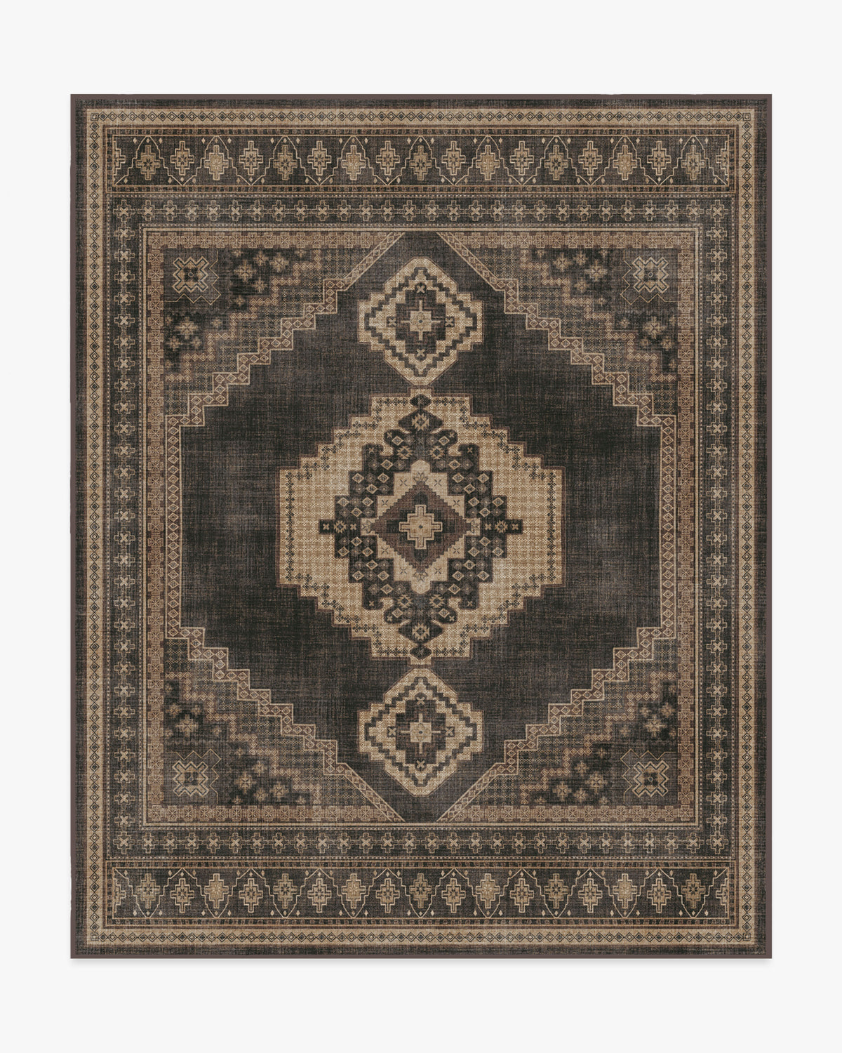 Rayne — Halı, Antrasit Taba, AREA, beyaz zemin, 8x10