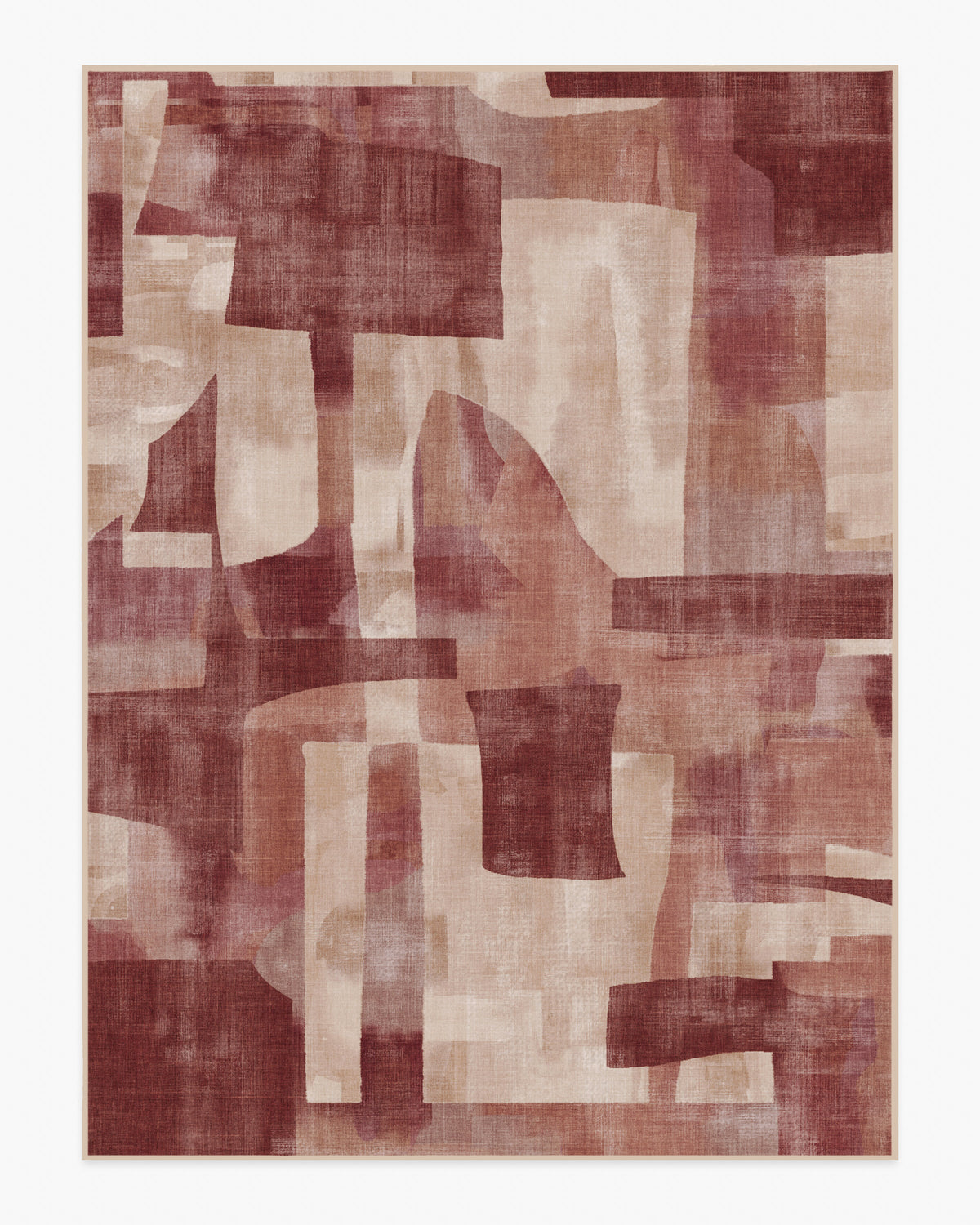Kasbah — Halı, Kırmızı, AREA, beyaz zemin, 9x12