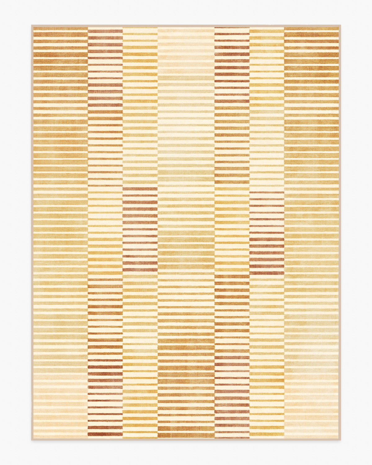 Shadow Stripe — Halı, Altın, AREA, beyaz zemin, 9x12