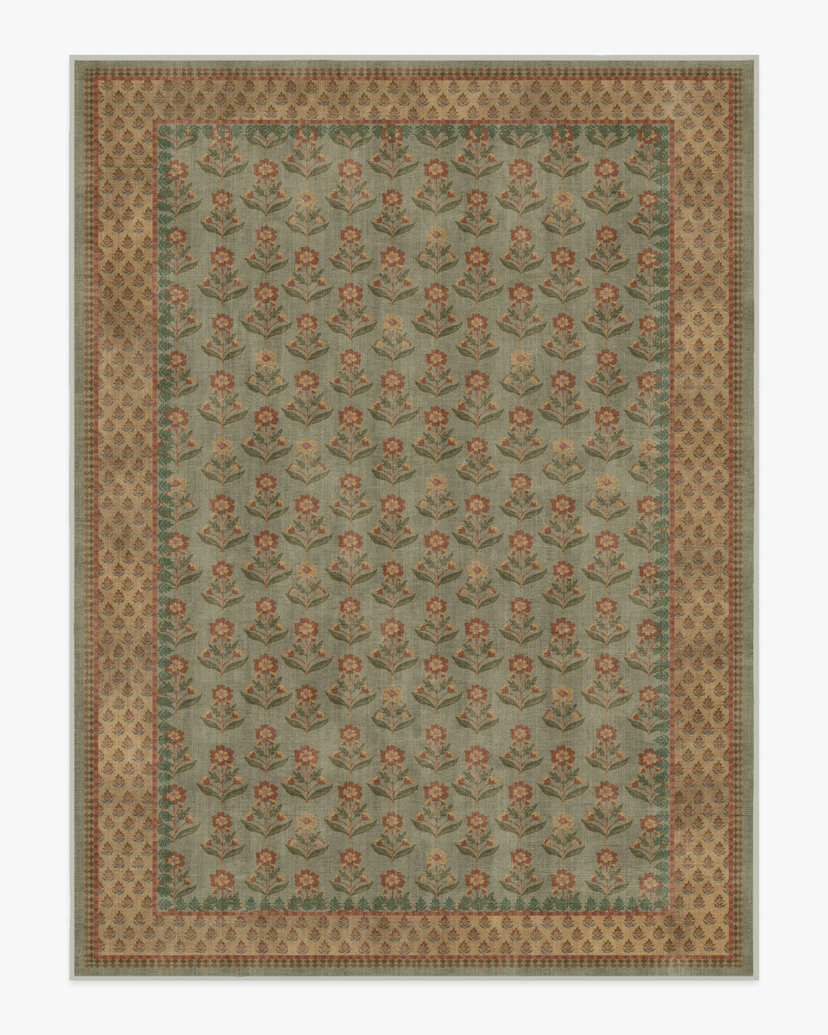 Sundara — Halı, Adaçayı Toprak Sarısı, AREA, beyaz zemin, 9x12