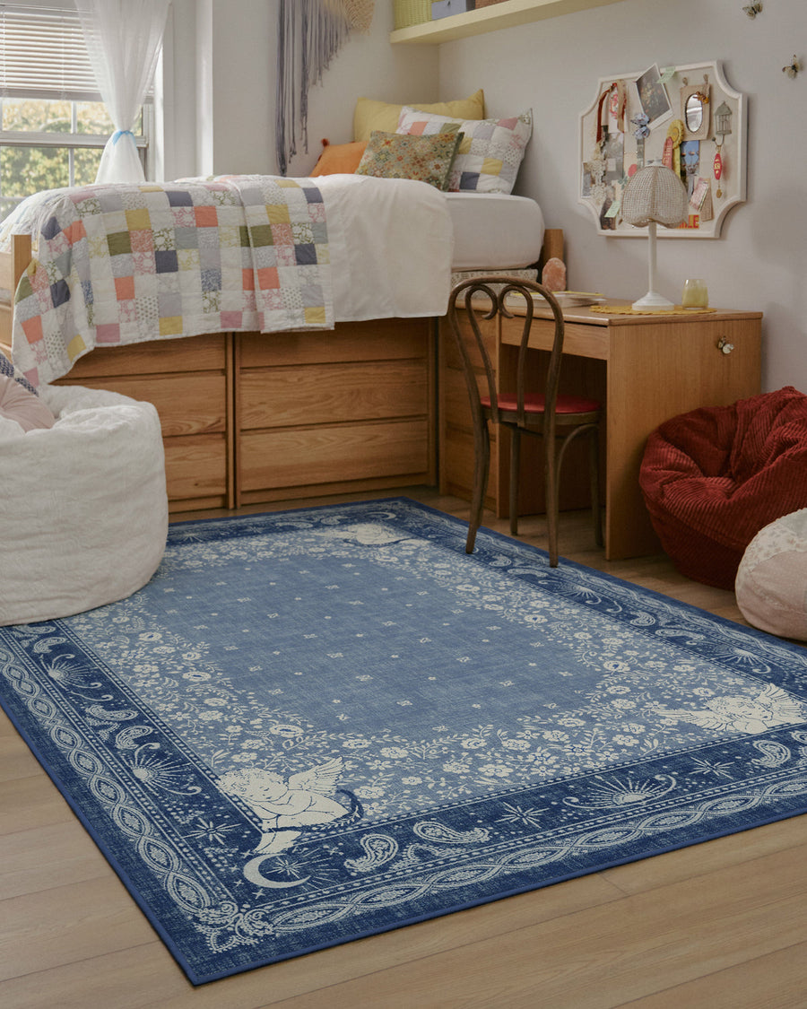 Humbertos Bandana — Halı, Mavi, AREA, yaşam alanı, 6x9