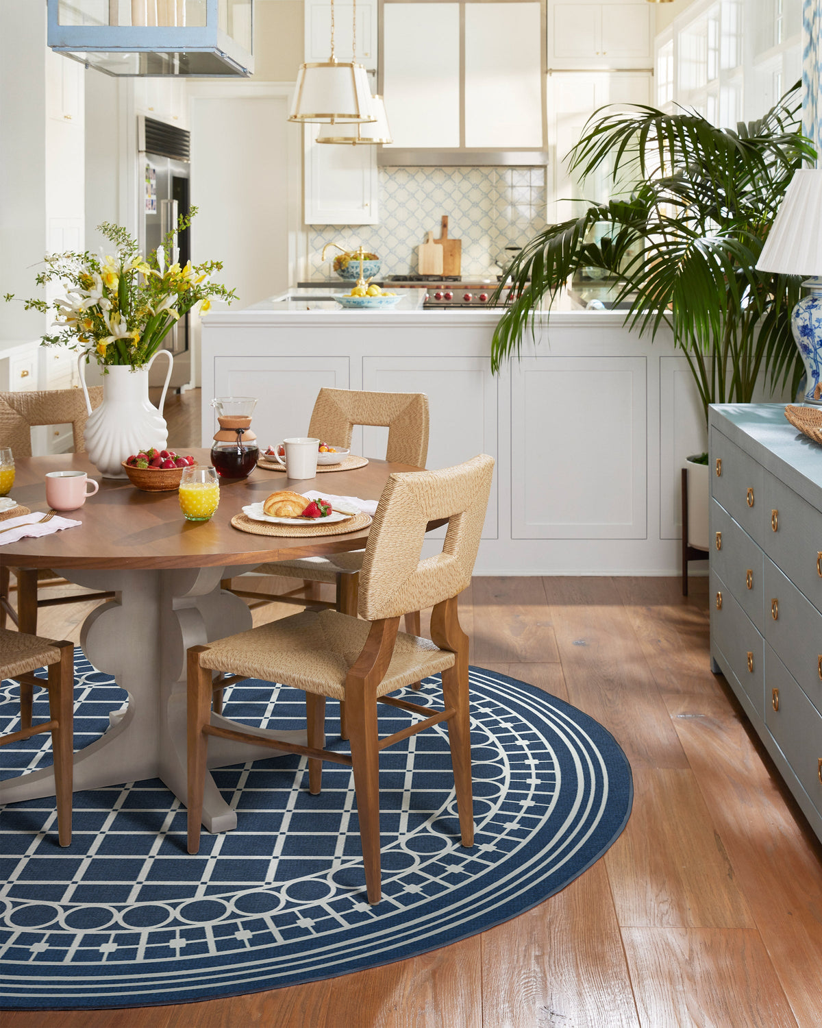 Gray Malin Palm Beach — Halı, Lacivert, ROUND, yaşam alanı, 8R
