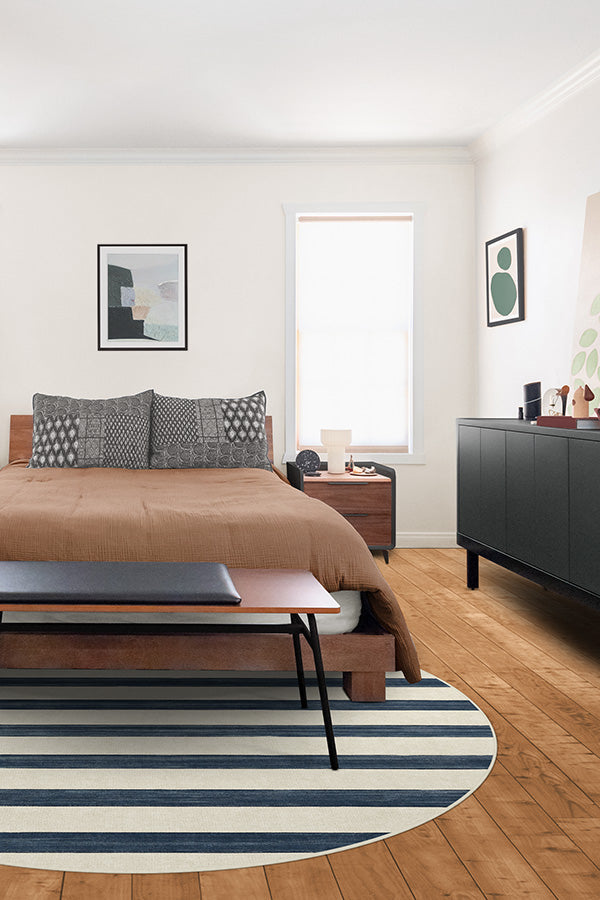 Sumi Sailor Stripe — Halı, Lacivert, ROUND, yaşam alanı, 8R