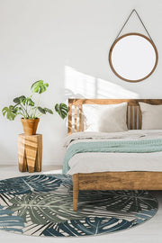 Monstera — Halı, Yeşim, ROUND, yaşam alanı, 8R