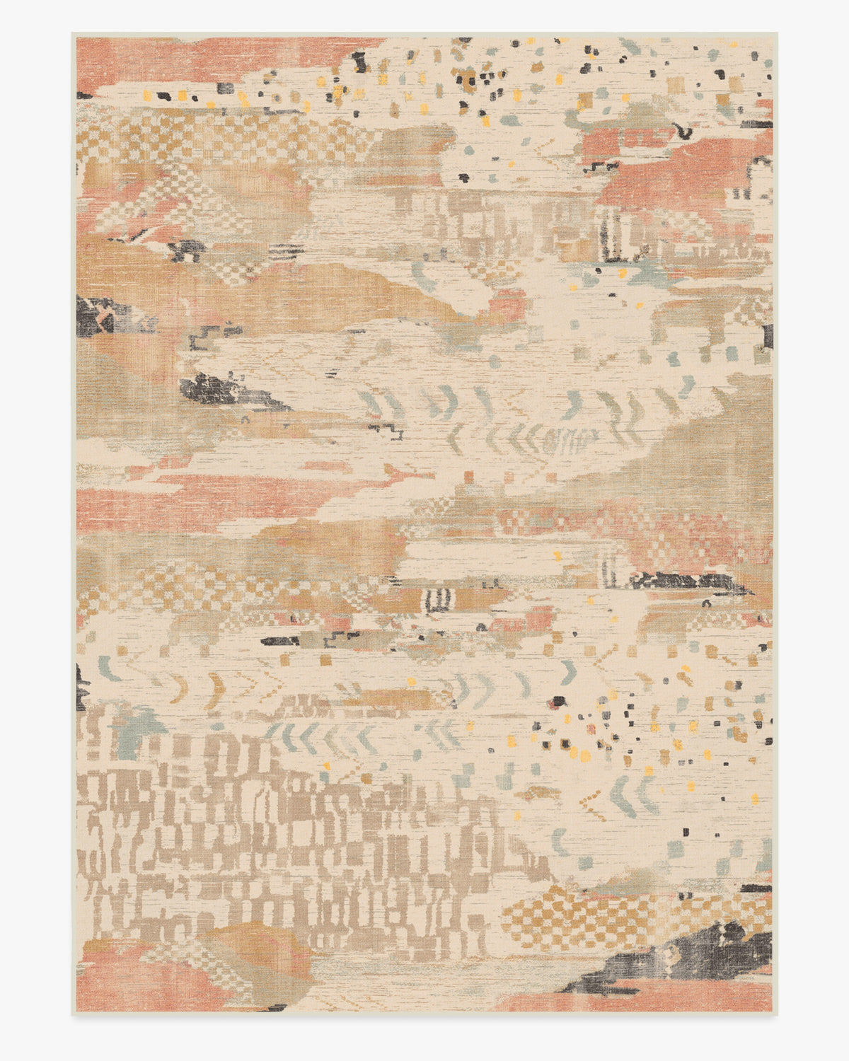 Gaia — Halı, Fildişi Çok Renkli, AREA, beyaz zemin, 10x14