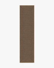 Border Braid — Halı, Kum, RUNNER, beyaz zemin, 2x10