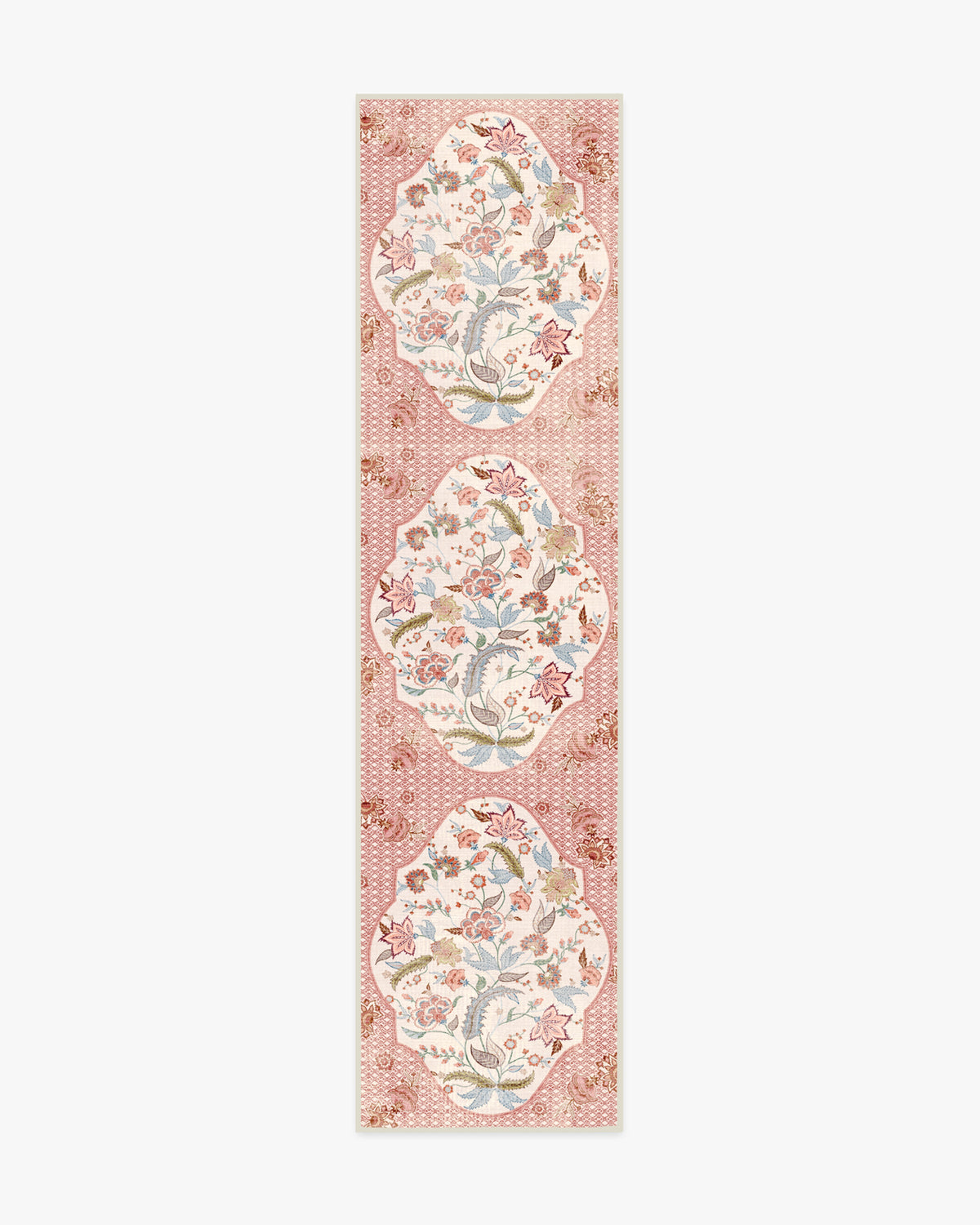 Rosalee — Halı, Kırmızı Çok Renkli, RUNNER, beyaz zemin, 2x10